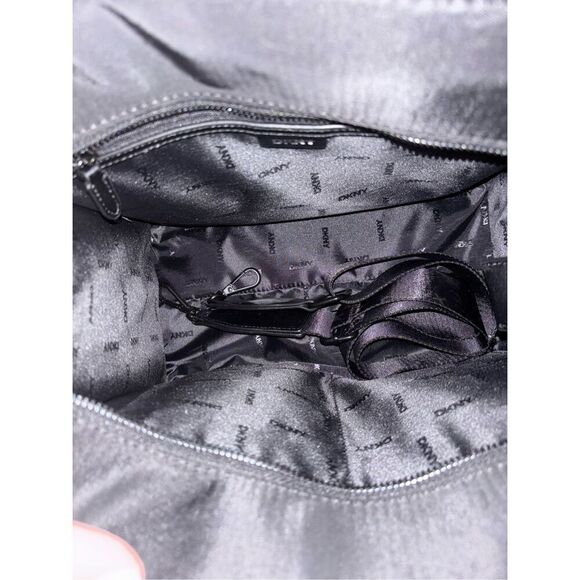 New DKNY Black Holly Medium Rectangle Tote With Long Strap And Logo Detail - Picture 6 of 6